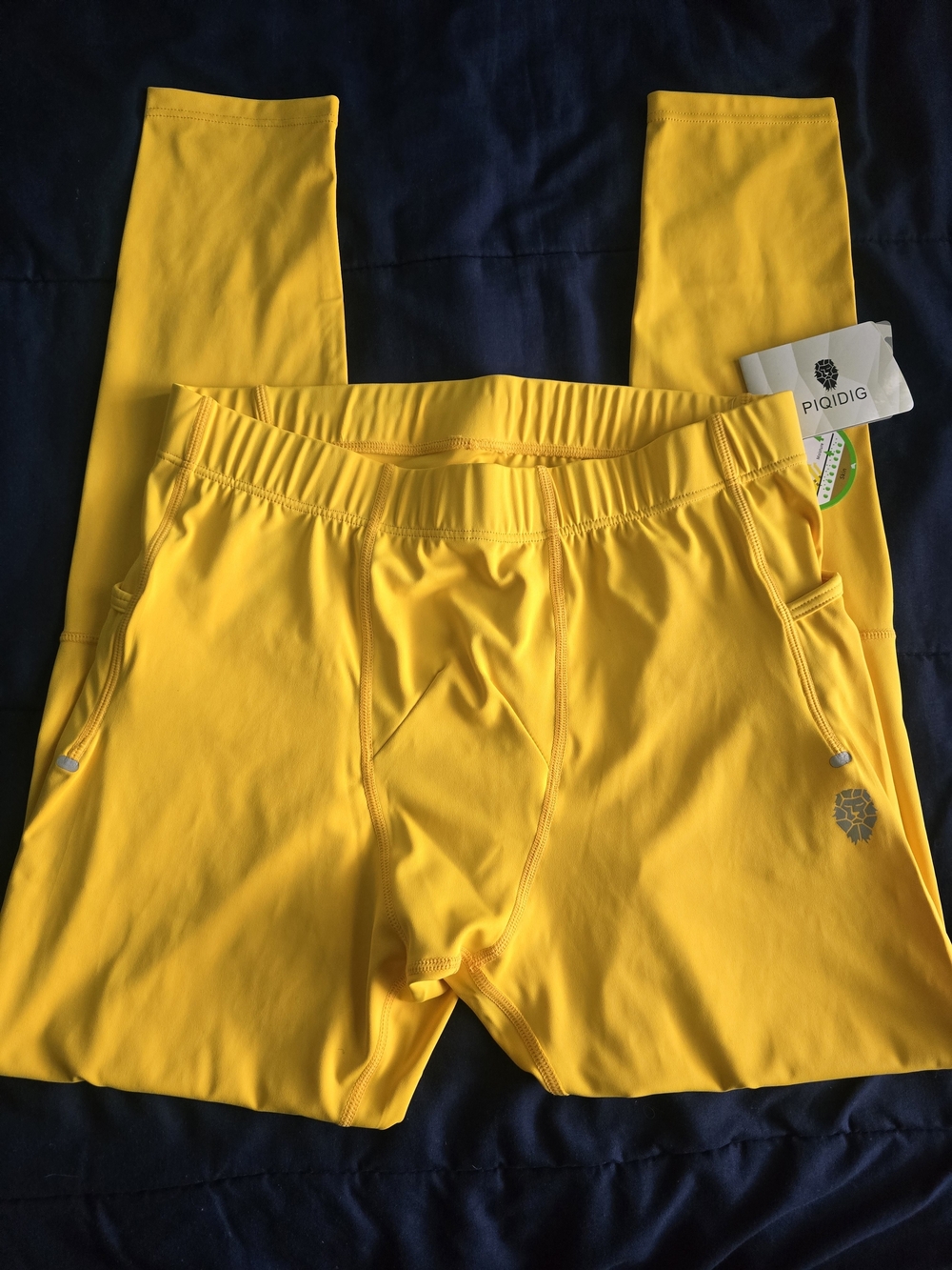 Workout Mens Leggings Yoga Pants With Pockets - Picture 3 of 7